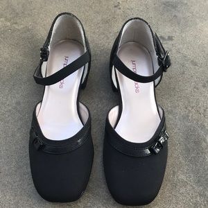 Black formal shoes for little girls
